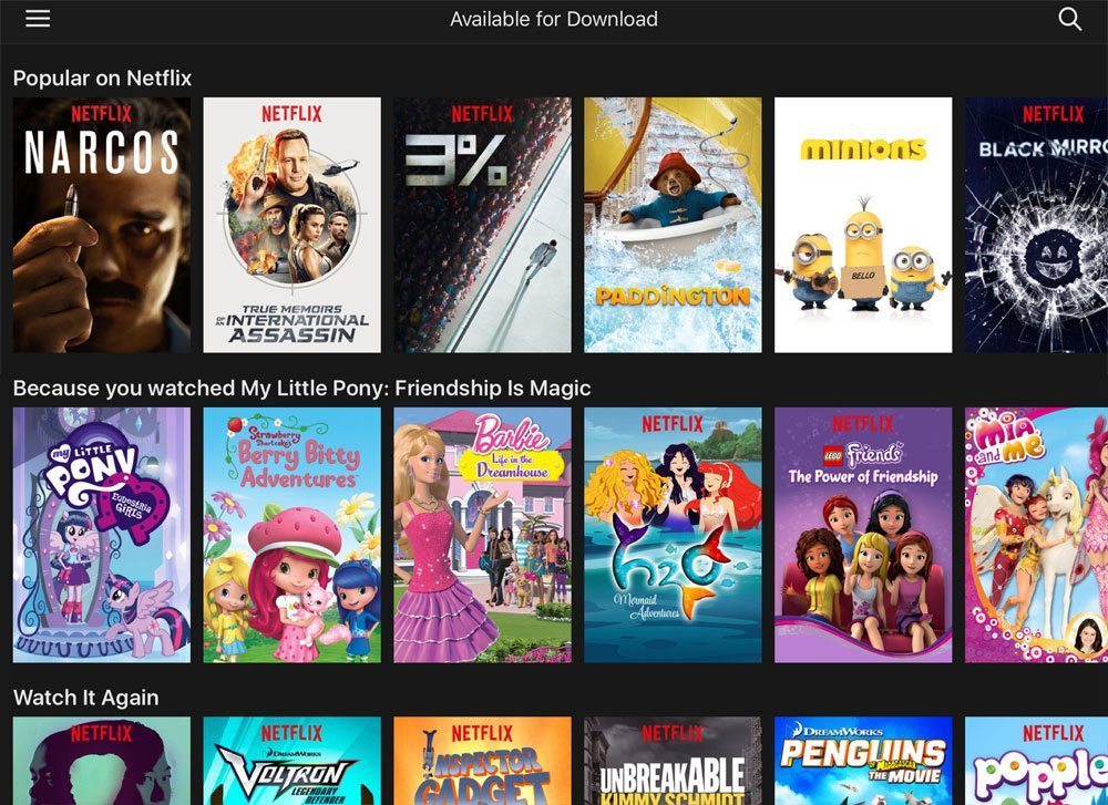 Netflix Shows Available For Download